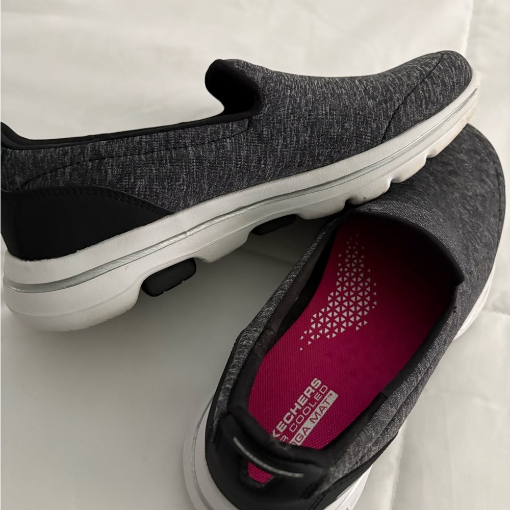 Skechers Black Quick-Fit Slip-On Shoes